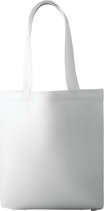White Tote Bag Mockup with Handle 3D Rendering